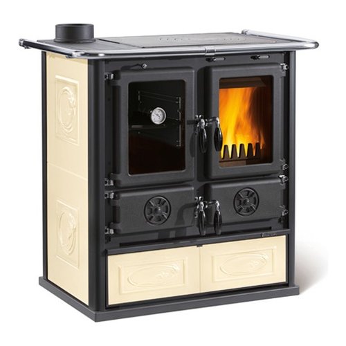 foto del prodotto cucina legna nordica 7013171 rosetta sx vst 5.0 liberty panna liberty