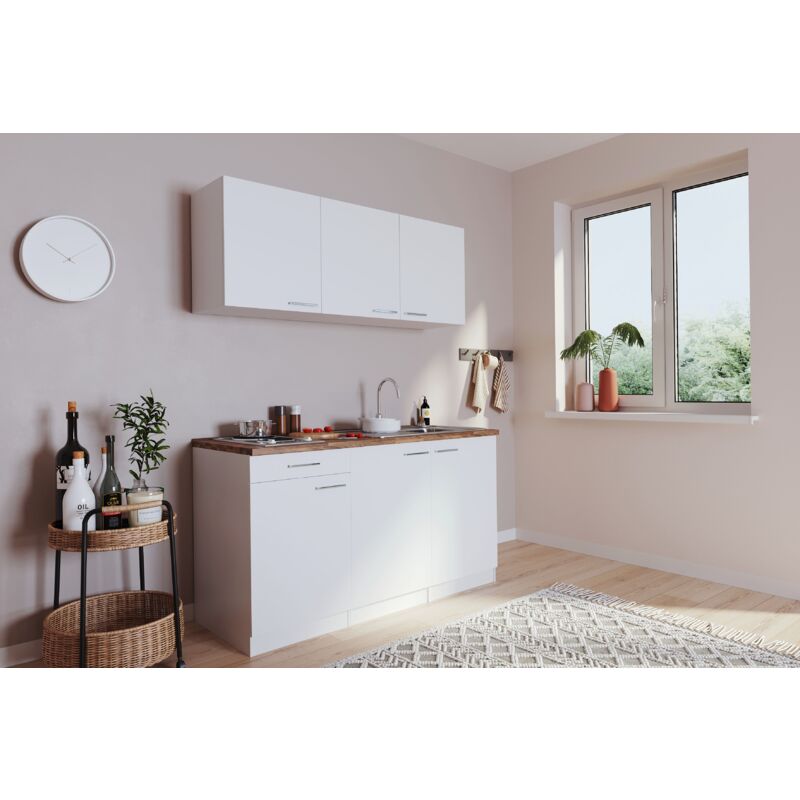 foto del prodotto cucina mini cucina cucina singola luis 150 cm da incasso bianco senza frigorifero respecta