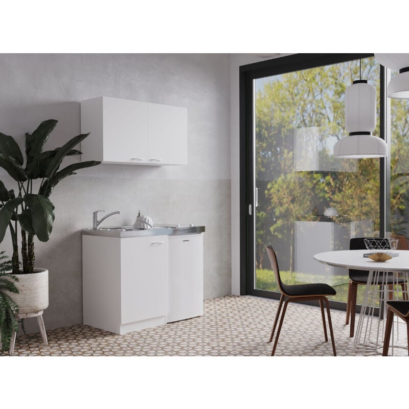 foto del prodotto cucina minicucina cucina singola cucinino dispensa bianco levin 100 cm respecta