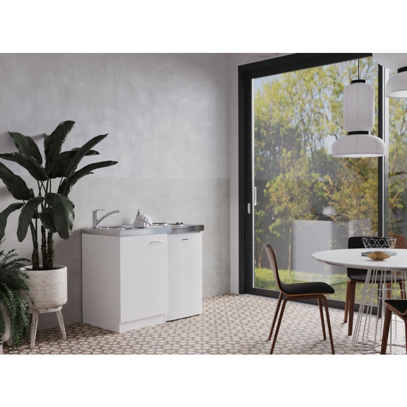 foto del prodotto cucina minicucina cucina singola cucinino dispensa bianco levin 100 cm respecta