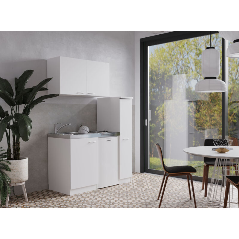 foto del prodotto cucina minicucina cucina singola cucinino dispensa bianco levin 130 cm respecta