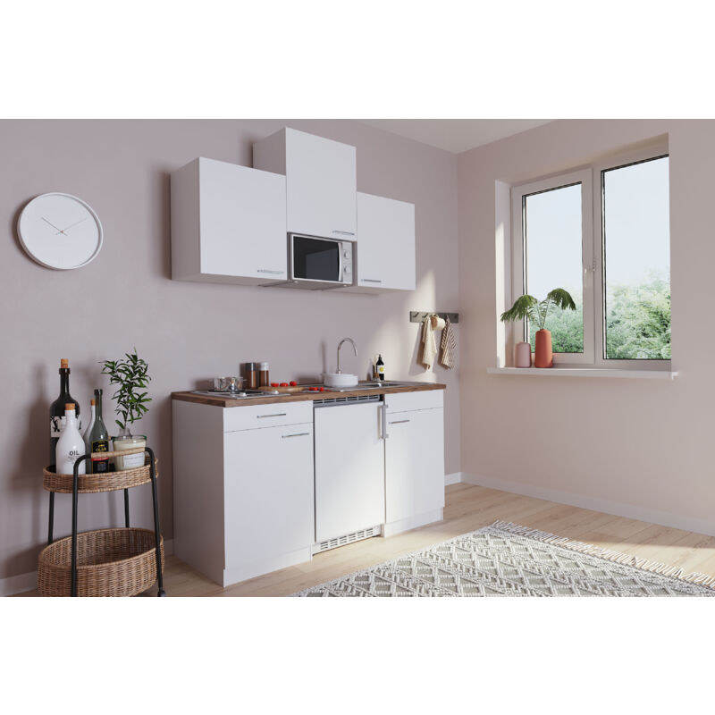 foto del prodotto cucina minicucina cucina singola cucinino dispensa bianco luis 150 cm respecta
