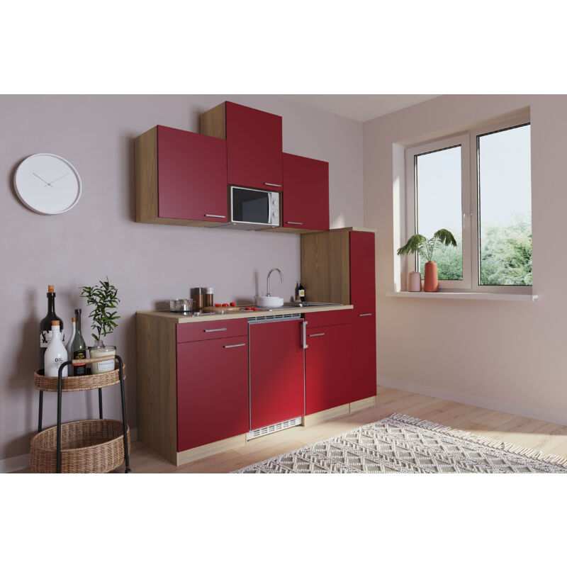 foto del prodotto cucina minicucina cucina singola modulo cucina quercia rossa luis 180 cm respecta