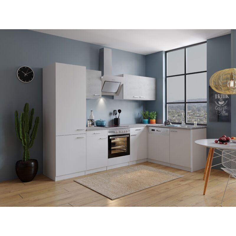 foto del prodotto cucina modulo cucina blocco cucina cucina ad angolo cemento bianco malia 280x172 cm respecta