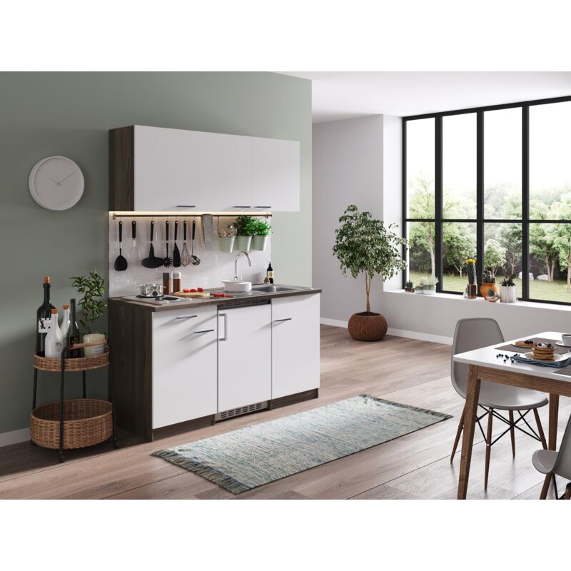 foto del prodotto cucina modulo cucina cucina singola rovere york bianco oliver 150 cm respecta