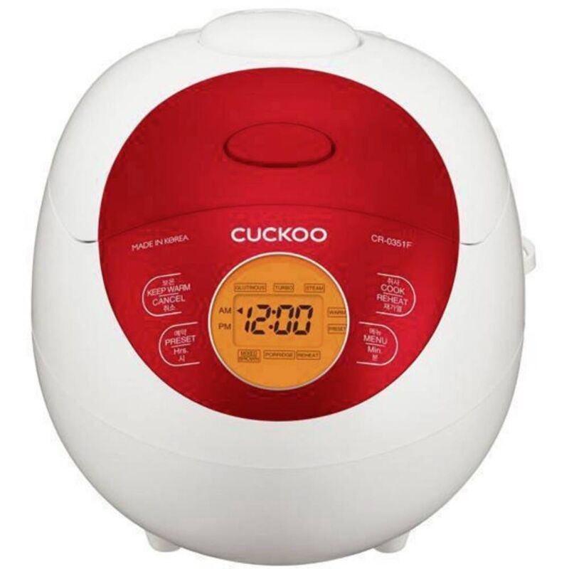 foto del prodotto cuckoo cr-0351f cuoci riso bianco, rosso