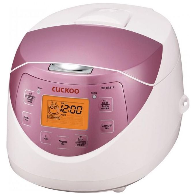 foto del prodotto cuckoo cuociriso cr-0631f capacita' 1.08 litri bianco e rosa