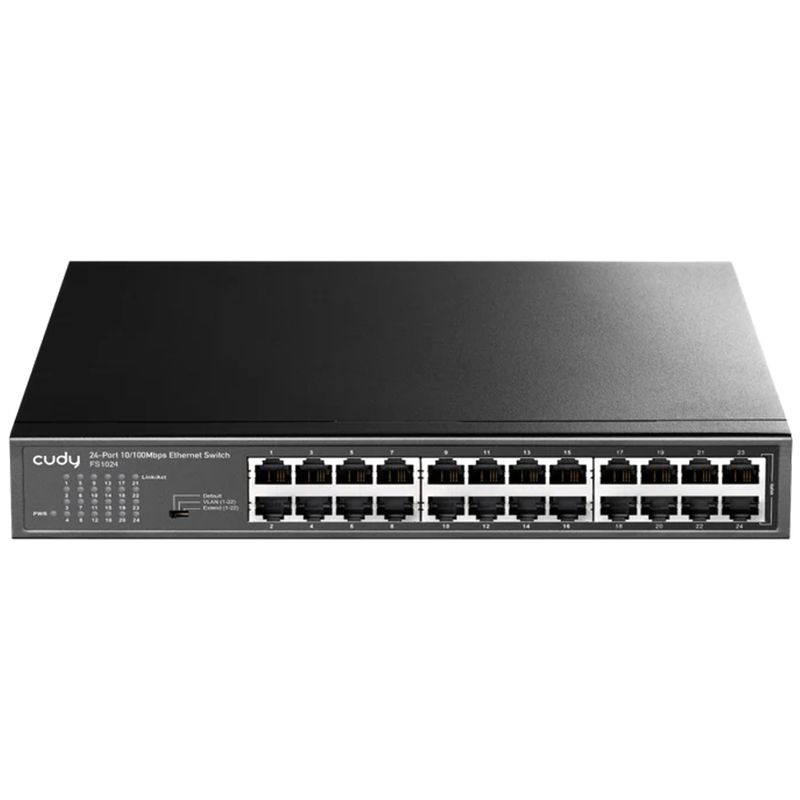 foto del prodotto cudy fs1024 24 port 10 100 mbps metal switch