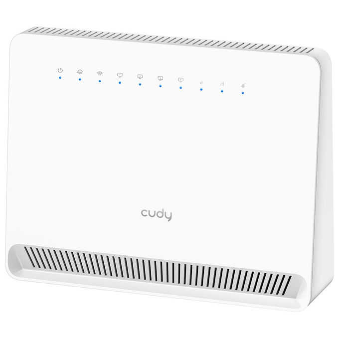foto del prodotto cudy lt400v router wi-fi 4g n300 bianco con slot sim e 4 porte ethernet modem