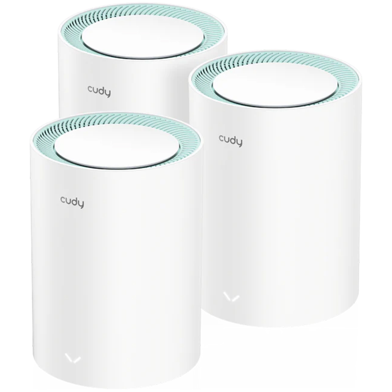 foto del prodotto cudy m1300 3 pack ac1200 wi fi gigabit mesh solution