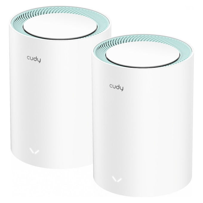 foto del prodotto cudy m1300 sistema mesh wifi dual-band 2.4-5ghz wifi 5 ac1200 2 unita' router casa