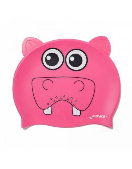 foto del prodotto cuffia ippopotamo fucsia finis bambino