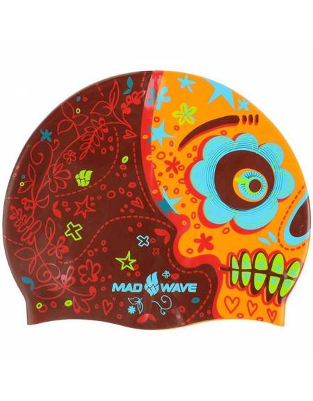 foto del prodotto cuffia piscina mexico calavera in silicone