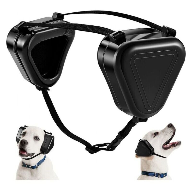 foto del prodotto cuffie antirumore black dog, cuffie antirumore per cani ymyny