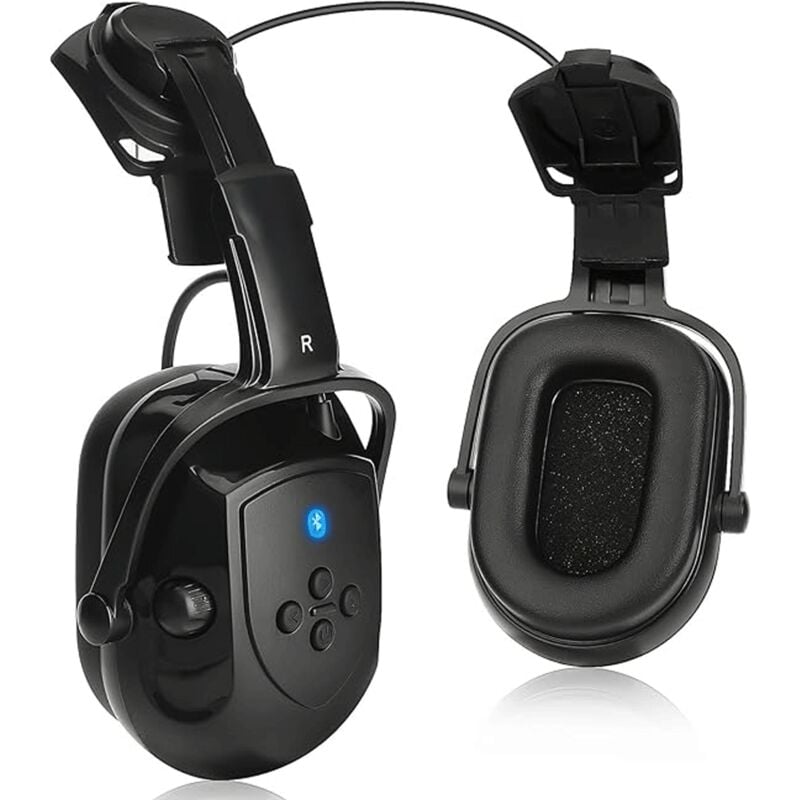 immagine 0 del prodotto cuffie antirumore bluetooth per casco di sicurezza, nrr 28 db, cuffie antirumore regolabili montate sul casco, cuffie antirumore rimovibili per