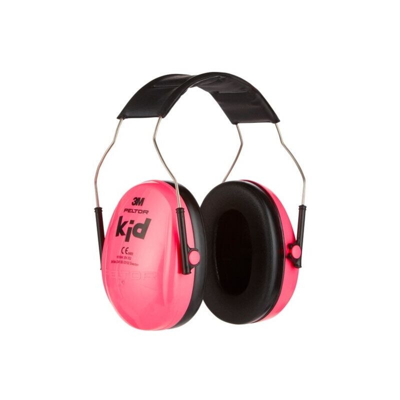 foto del prodotto cuffie antirumore per bambini 3m peltor snr 27 db, rosa, 87 98 db 3m