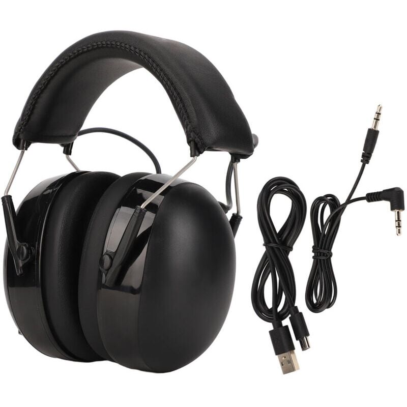 foto del prodotto cuffie protettive per l udito bluetooth 5.0 , cancellazione del rumore, cuffie elettroniche multifunzionali, paraorecchie per falciatura