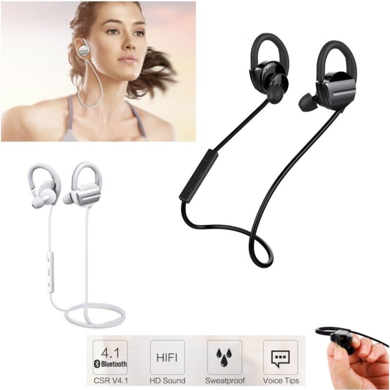 foto del prodotto cuffie sport stereo audio auricolari bluetooth senza fili smartphone h3 trade shop traesio