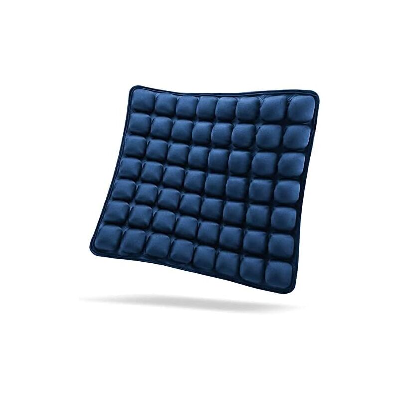 foto del prodotto cugino in aria in macchina sedia portatile in ufficio cugino in sedia a rotelle ortopedia antidecubito cugino in rilievo 18 x 18 x1 blu