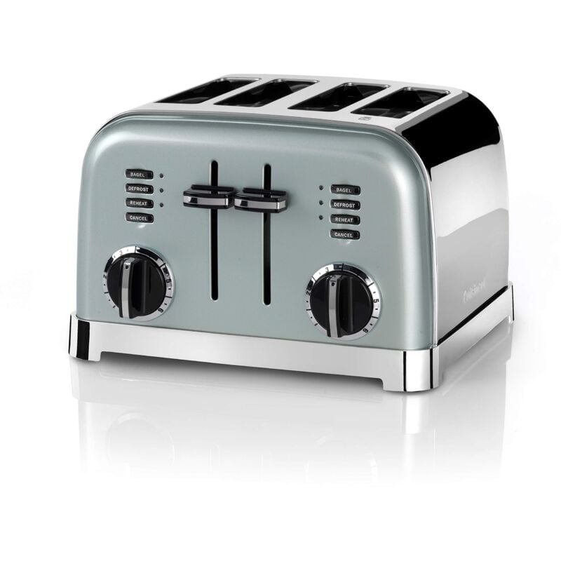 foto del prodotto cuisinart tostapane a 4 fette ampie fessure, ideale per pane spesso e bagel 6 livelli di doratura pi scongelamento leva di sollevamento alta