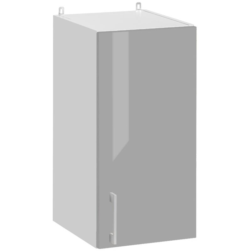 foto del prodotto cuisineandcie mobile pensile da cucina eco grigio brillante a 1 anta l 30 cm