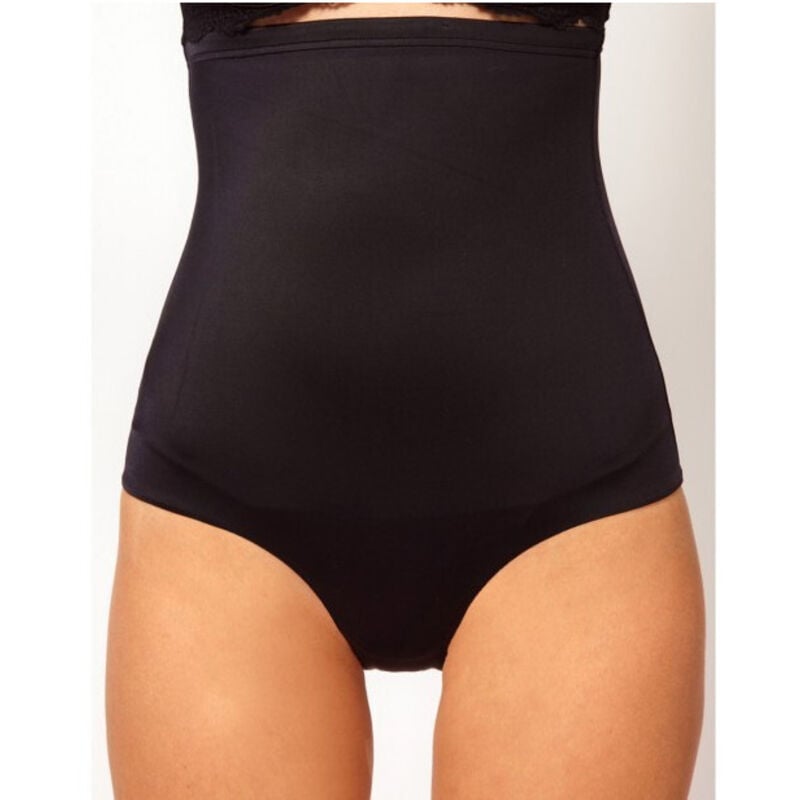 foto del prodotto culotte contenitiva vita alta snellente modellante effetto push up nero trade shop traesio