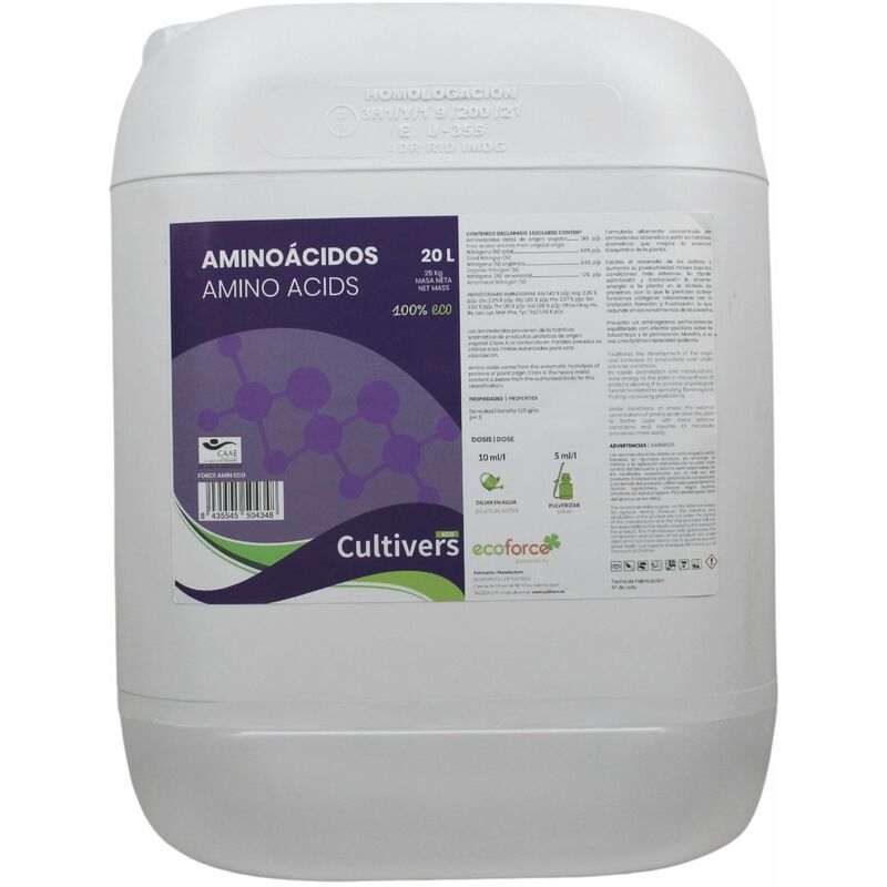 foto del prodotto cultivers aminoacidi ecologici liquidi 20 l