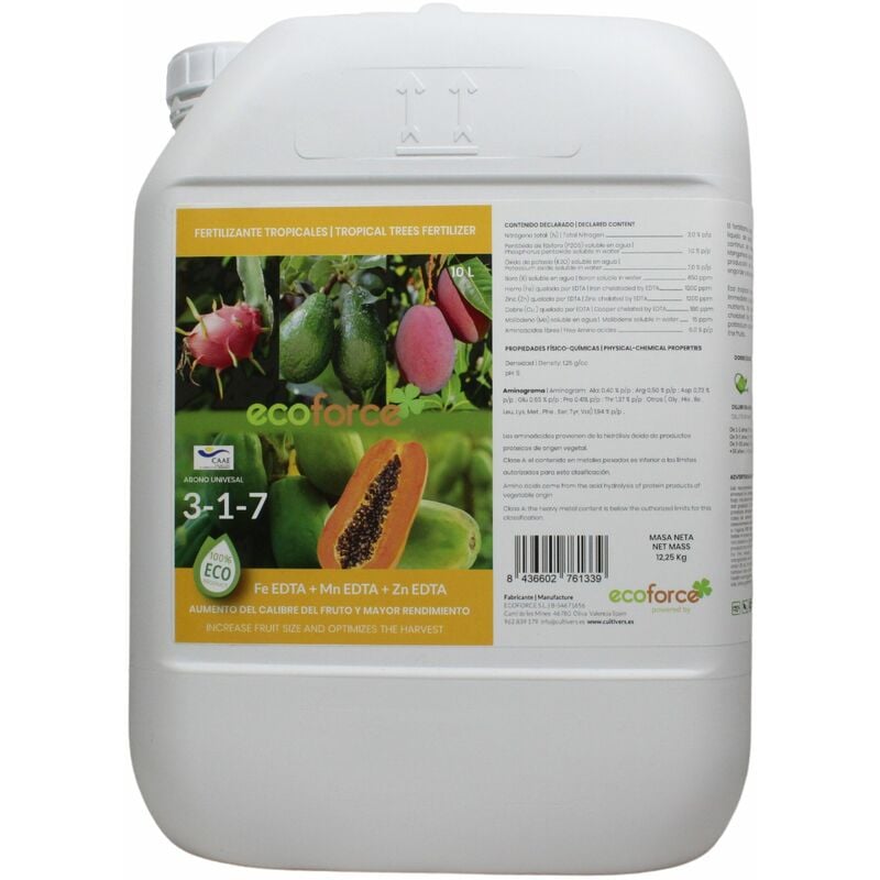 foto del prodotto cultivers fertilizzanti tropicali liquidi ecologici 10 l
