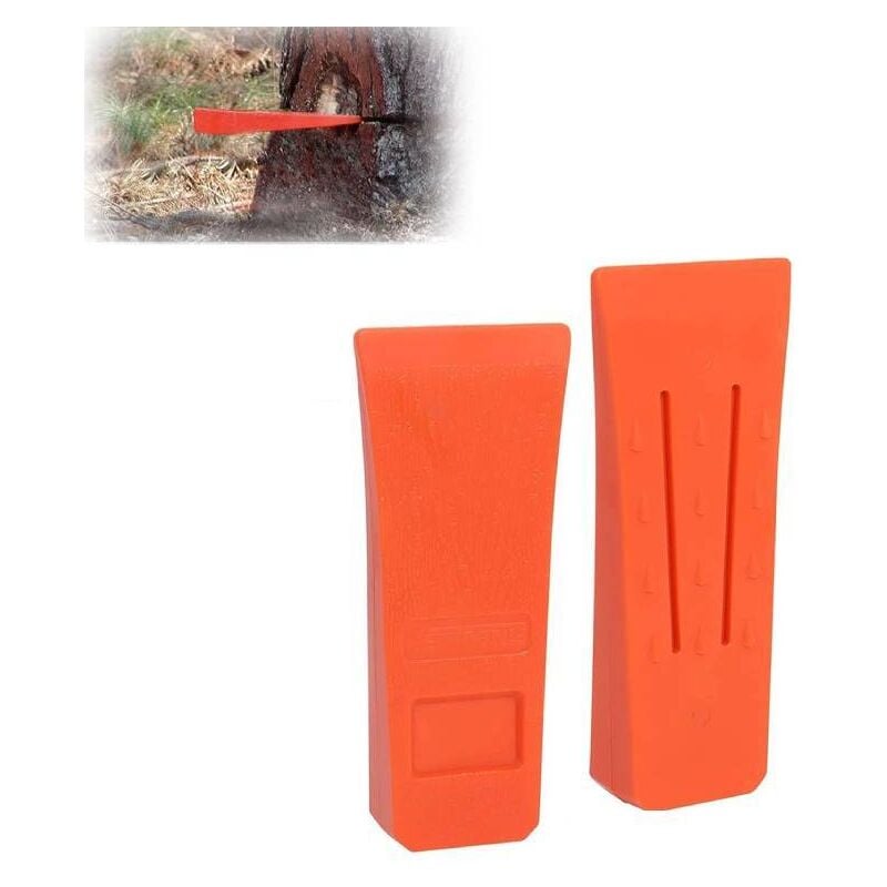 foto del prodotto cunei da abbattimento per motosega da 6 pollici con punte per un abbattimento sicuro, cunei da spacco da giardino in abs con tasche, robusti e