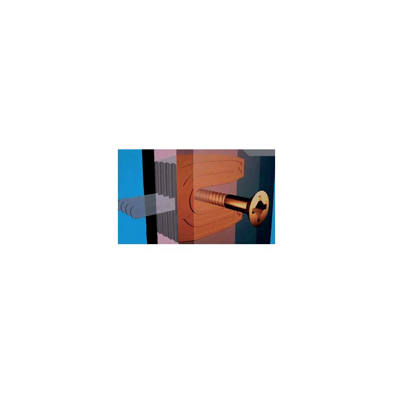 foto del prodotto cuneo a forcella 701 prunier sas neutro 30x40 mm per viti 7 mm confezione 1000 scjp701
