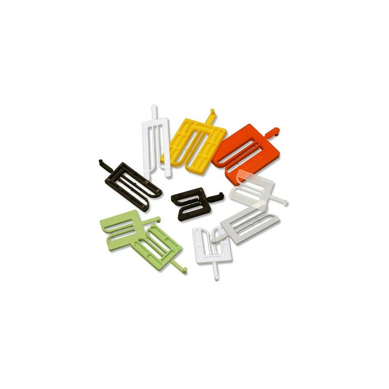 foto del prodotto cuneo di fissaggio per forcella lrg.36mm l.40mm spessore 3mm bianco sacco da 1000