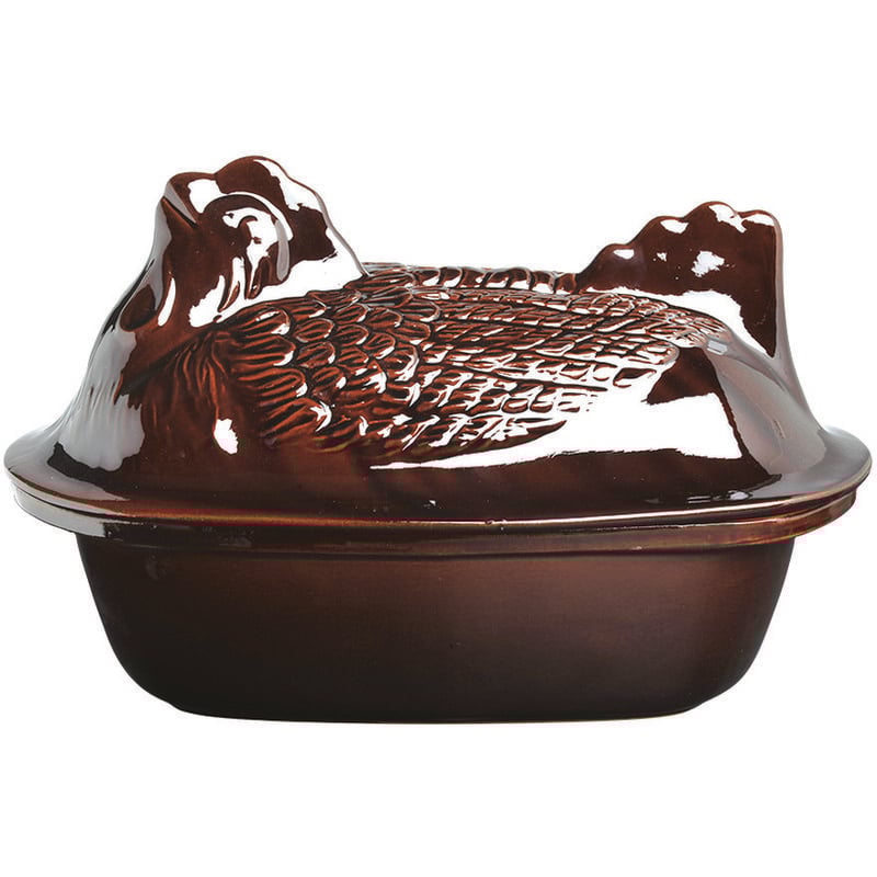 foto del prodotto cuocipollo in terracotta brunella cm.38