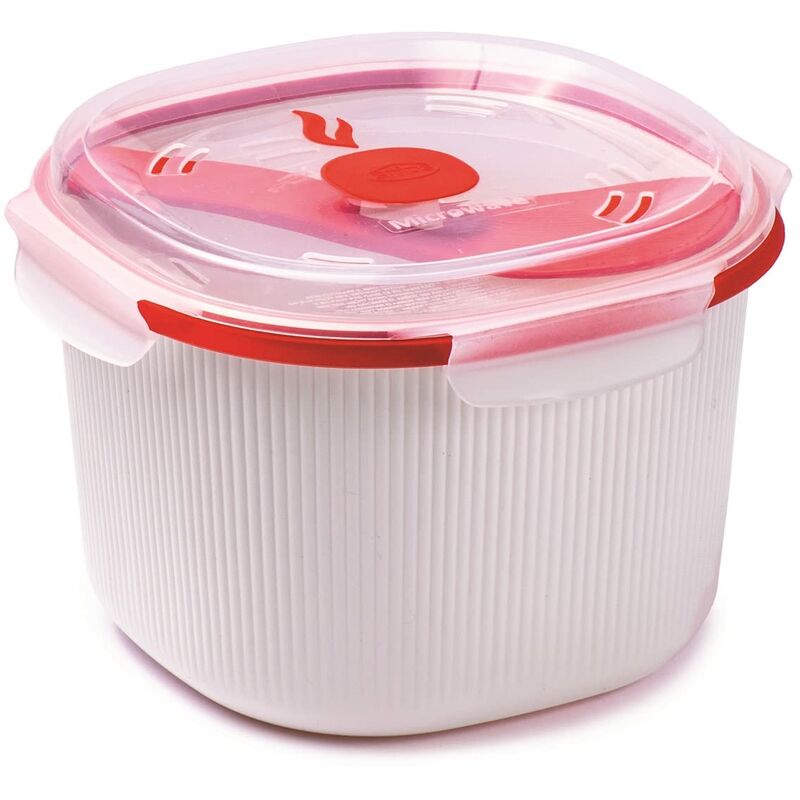 foto del prodotto cuociriso e cereali microonde, rice cooker 2,70l con vassoio amido e spatola inclusi contenitori per alimenti 20x20,5x14,50 cuoci riso