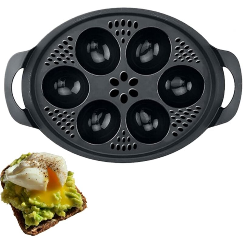 foto del prodotto cuociuova antiaderente per microonde 6 in 1 cuociuova, cuociuova, vaporiera per uova, tazze per uova in camicia per thermomix tm6 tm5 tm31 e forno