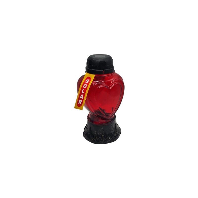 foto del prodotto cuore medio rosso solare nero 1 pezzo