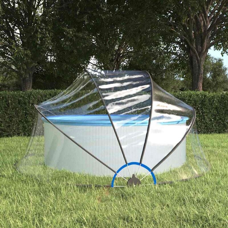 foto del prodotto cupola per piscina rotonda 315x158 cm pvc