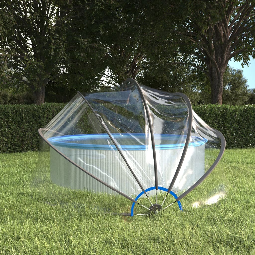 foto del prodotto cupola per piscina rotonda 376x188 cm pvccod mxl 128587
