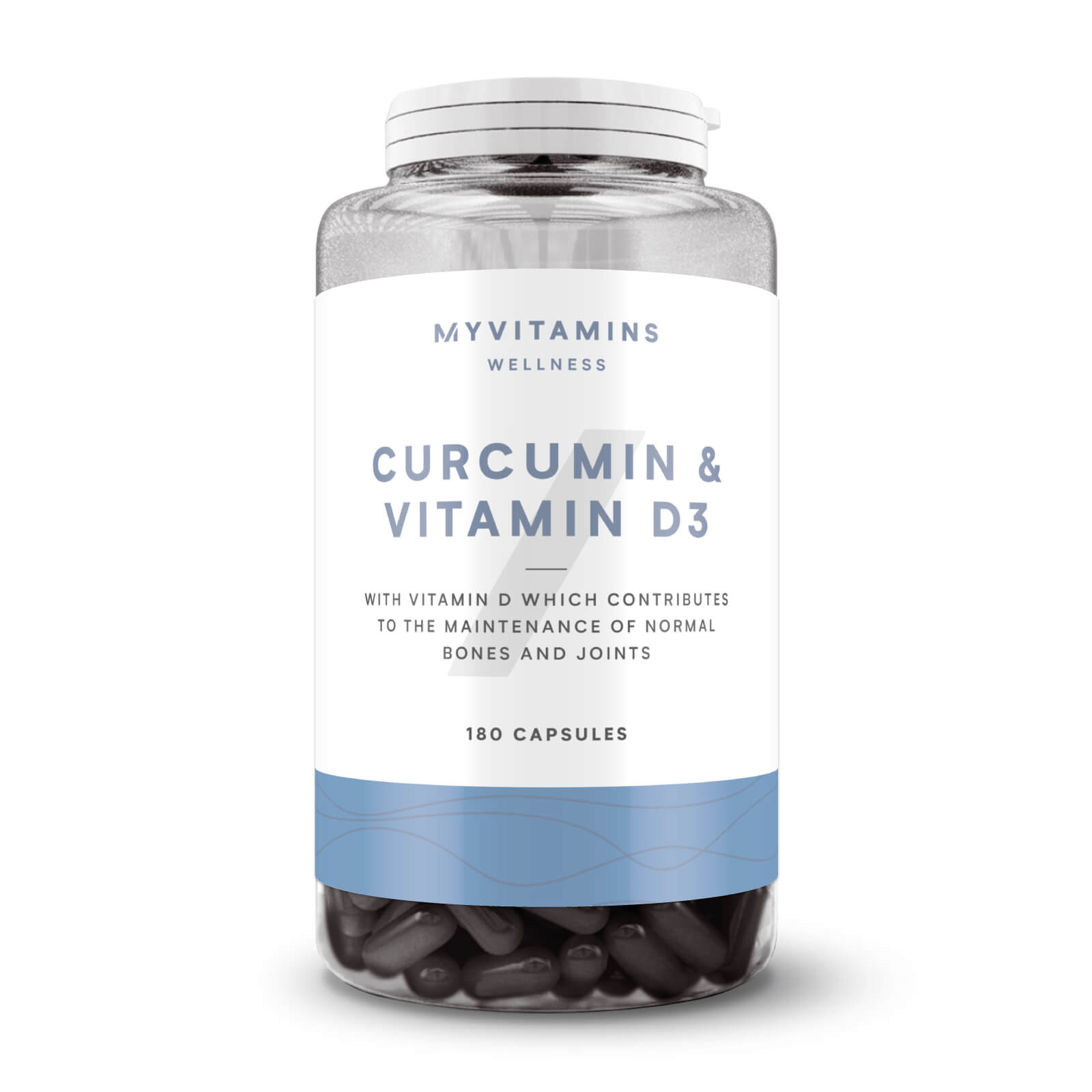 foto del prodotto curcumina e vitamina d3 180capsule