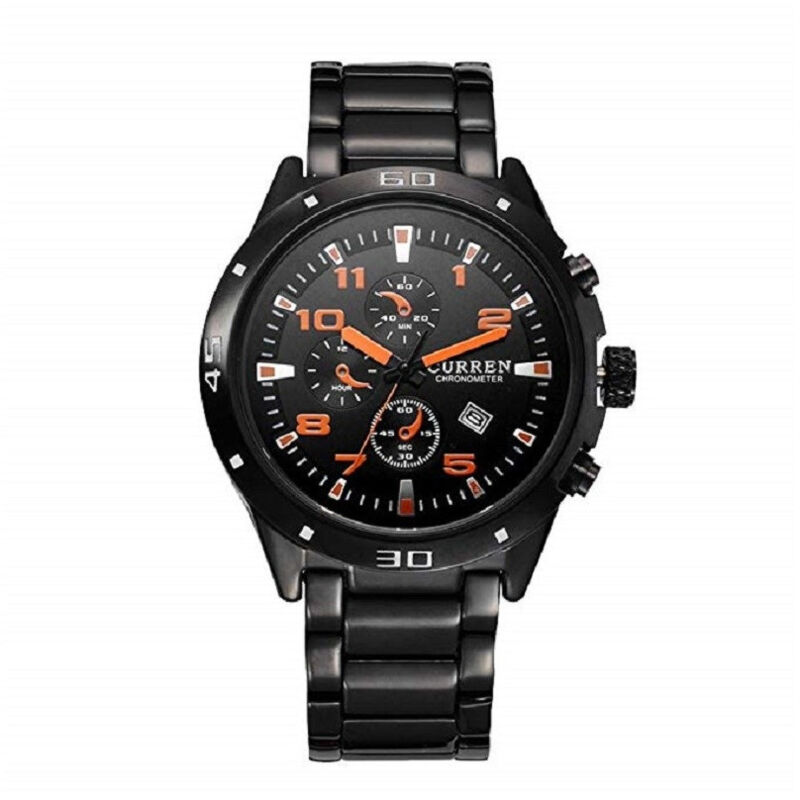 foto del prodotto curren 8201 orologi da polso sportivi analogici di lusso tungsteno d acciaio uom trade shop traesio