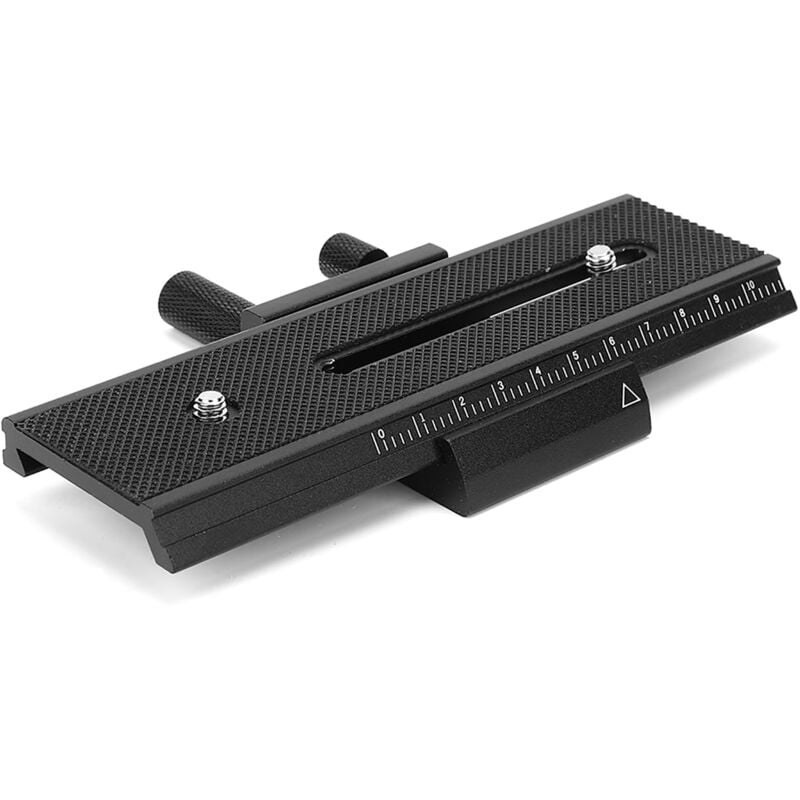 foto del prodotto curseur de rail de mise au point macro à 2 voies avec vis de montage 1 4 pour prise de vue en gros plan