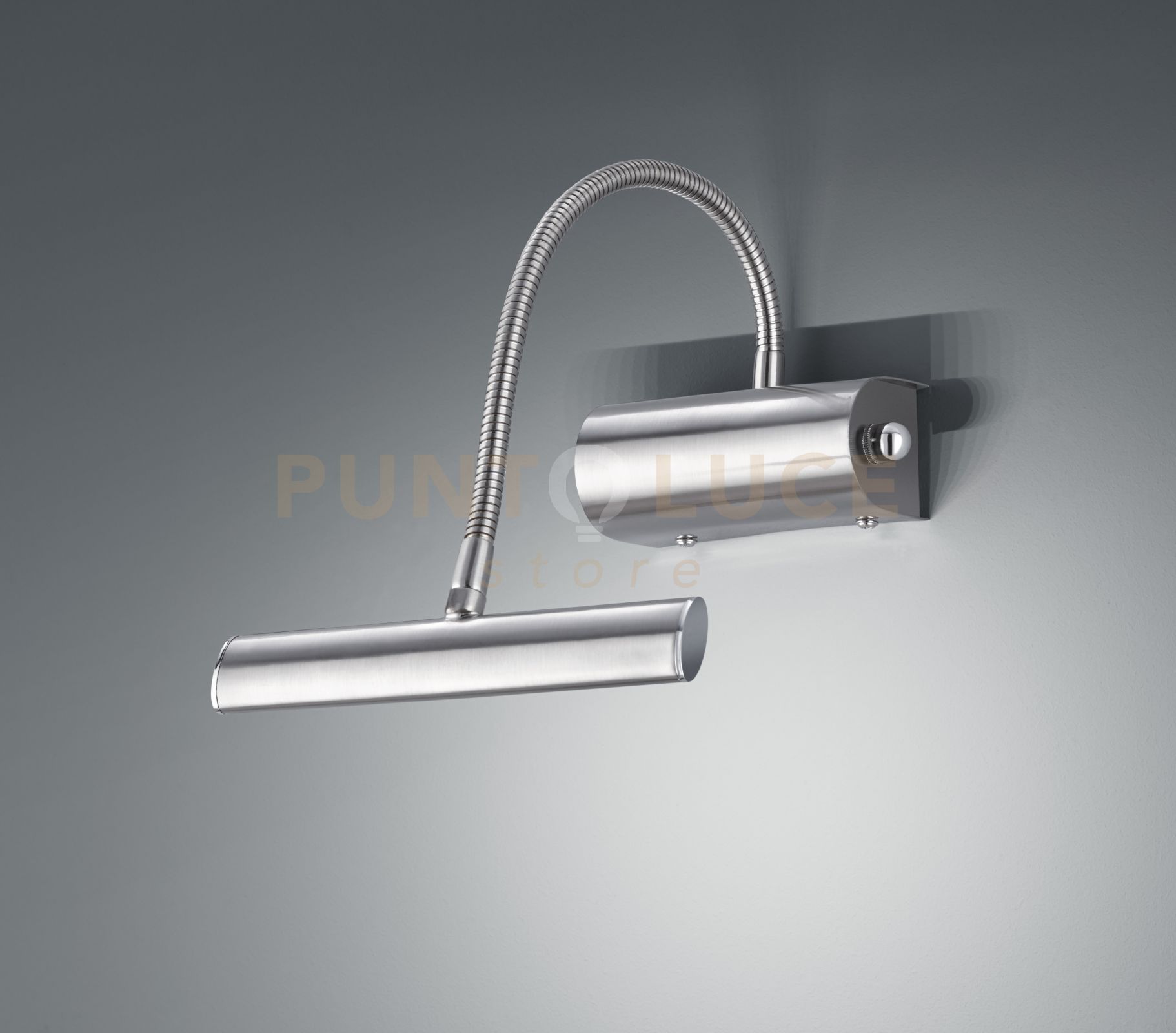 foto del prodotto curtis applique led 4w 430 lm, 3.000 k flessibile cm18 max 35 nickel opaco