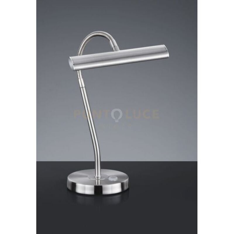 foto del prodotto curtis lampada da tavolo led 4w 1x 430lm, 3000k acciaio c flessibile cm18xh35