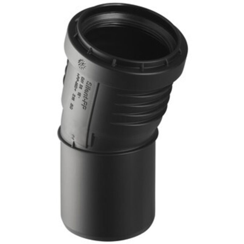 foto del prodotto curva 15 ad innesto in pp con guarnizione serie silent 32 geberit