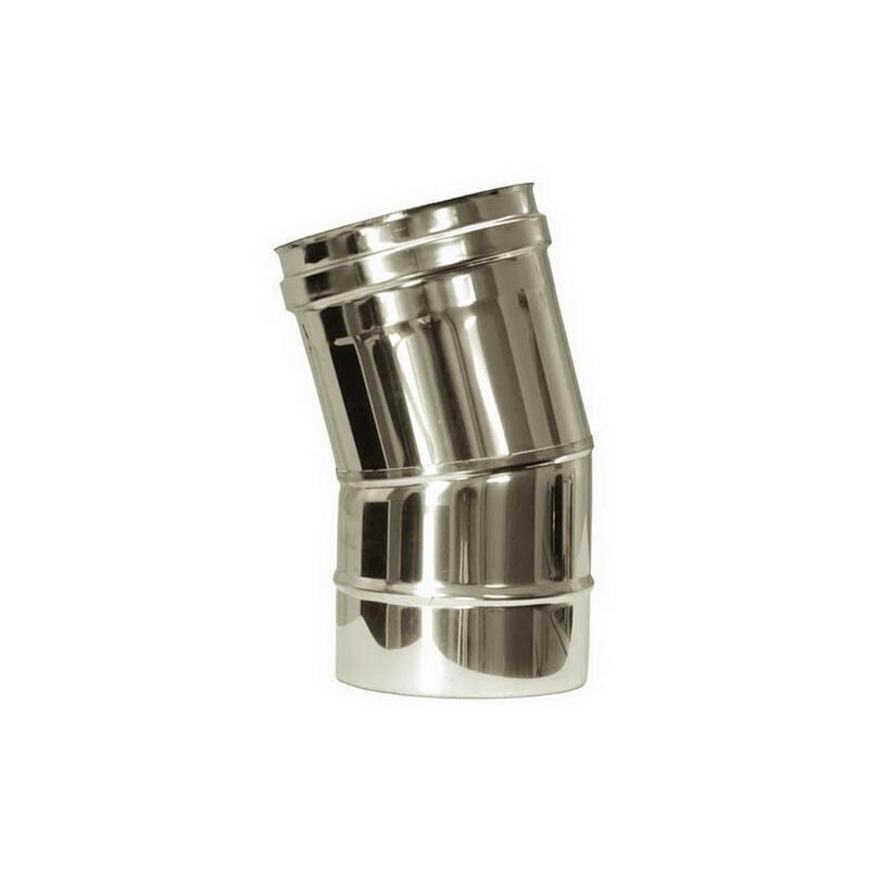 foto del prodotto curva 15 canna fumaria dn 140 tubo acciaio inox 316
