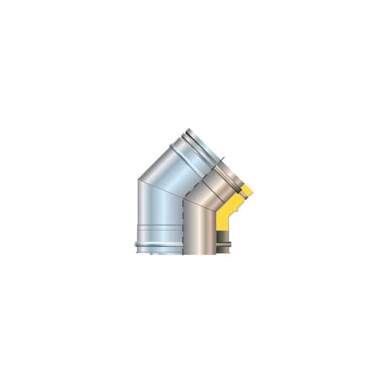 foto del prodotto curva 45 150 100 inox aisi 316l doppia parete cordivari