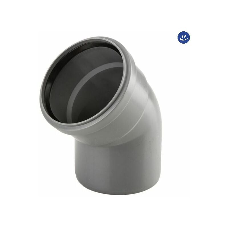 foto del prodotto curva 45 ad innesto in pp con guarnizione serie ed tech 160 wavin