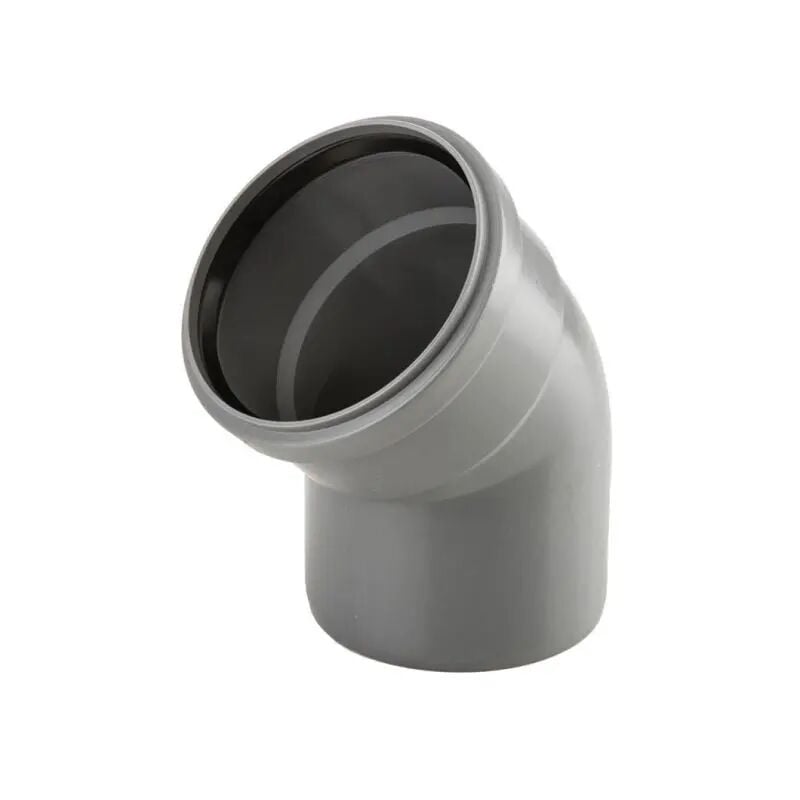foto del prodotto curva 45 ad innesto in pp con guarnizione serie ed tech 90 wavin