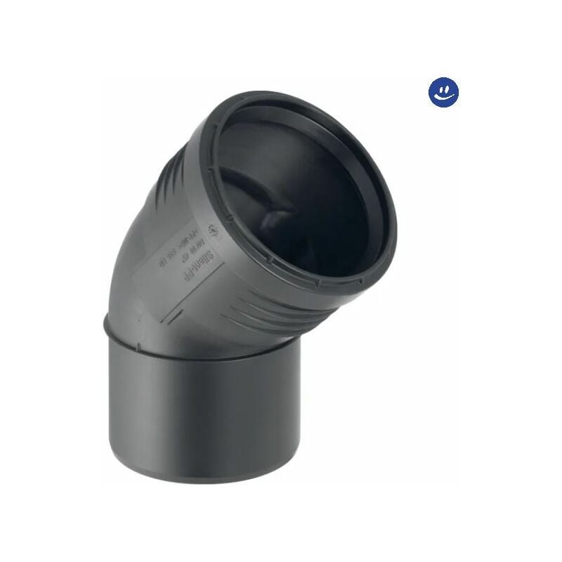 foto del prodotto curva 45 ad innesto in pp con guarnizione serie silent 90 geberit