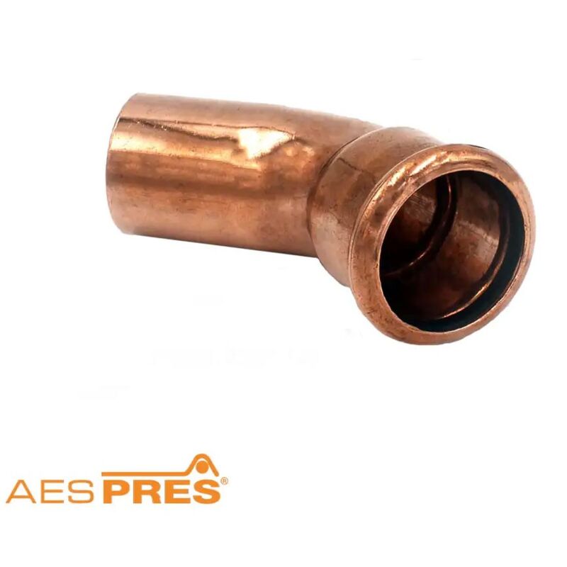 foto del prodotto curva 45 mf 22 aespres in rame a pressare 681022451