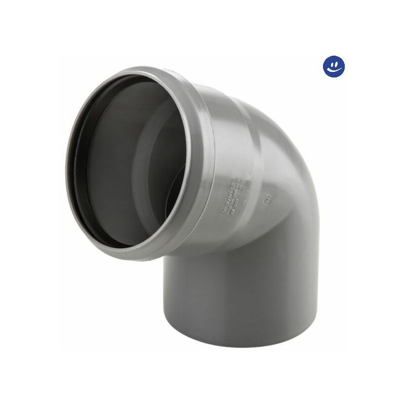 foto del prodotto curva 67 ad innesto in pp con guarnizione serie ed tech 75 wavin
